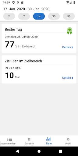 Dexcom CLARITY screenshot 2