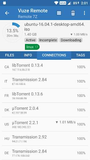 Vuze Remote screenshot 4
