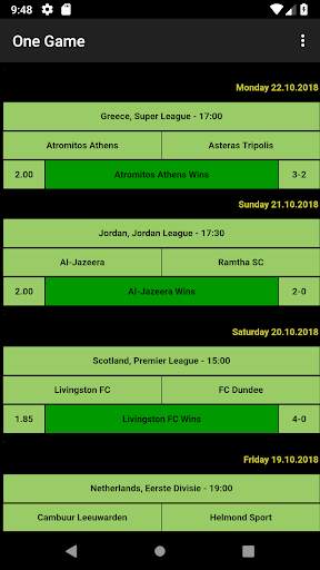 One Game Betting Tips screenshot 3