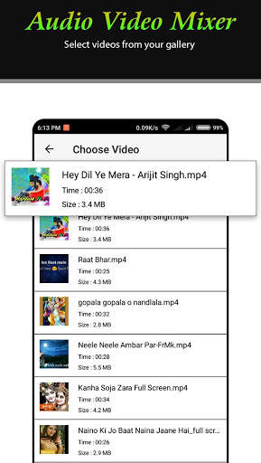 Audio Video Mixer - Add Audio to Video screenshot 1