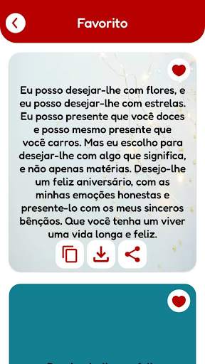 Mensagem de aniversário cartão screenshot 3