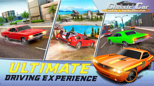 Classic Car Driving & Racing Simulator screenshot 4