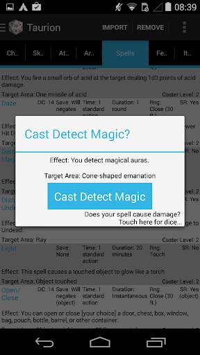 PCGen Character Importer Lite screenshot 5