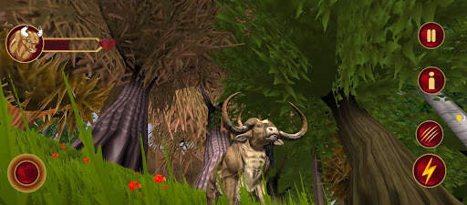 Angry WIld Bull Sim Jungle 3D screenshot 1