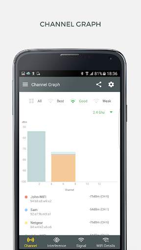 WiFi Analyzer and Surveyor screenshot 1
