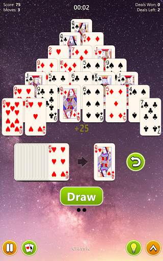 Pyramid Solitaire 4 in 1 Card Game screenshot 5