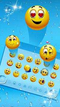 Blue Water Drop Keyboard स्क्रीनशॉट 3