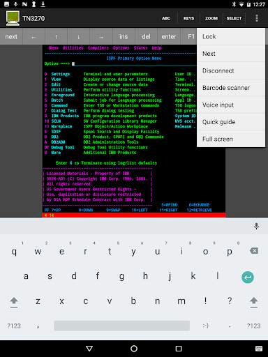 Mocha TN3270 Lite screenshot 8