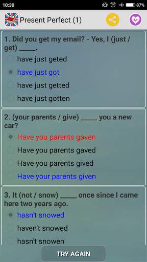 English Grammar скриншот 3