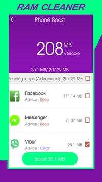 16GB Ram Cleaner Booster Cleaner App pro2018 screenshot 1