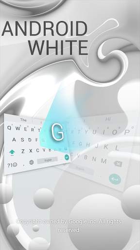 Pearl White Keyboard for Android screenshot 2