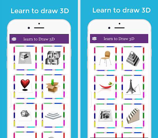 how  to draw 3D screenshot 11