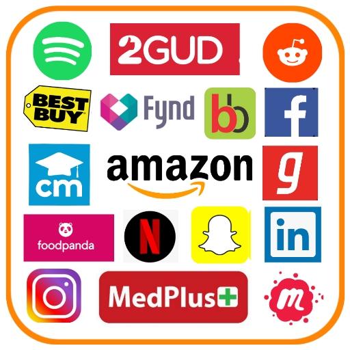 All Social Media &amp; Social Network-All Shopping App icon
