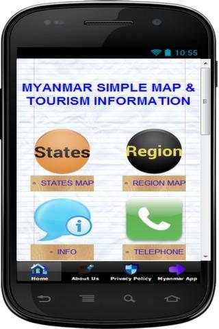 SIMPLE MYANMAR MAP OFFLINE 2020 screenshot 1