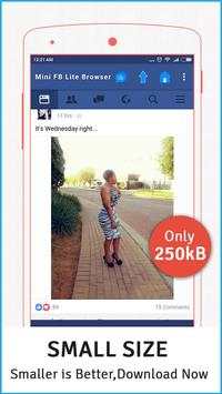 Fast for facebook mini fb lite screenshot 1