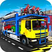Cargo Truck Bike Car Transporter logo