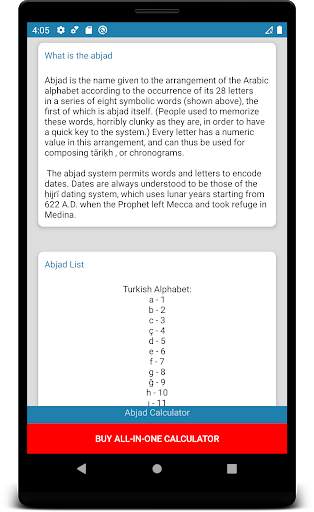 Abjad Calculator | Numerology | Ebced screenshot 5
