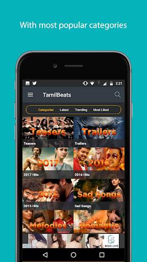 Tamil video songs, Status & Trailers : TamilBeats screenshot 2