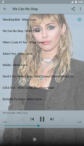 Miley Cyrus Best Of Music screenshot 1