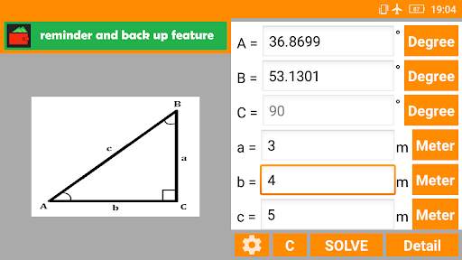 Right Angled Triangle Solver скриншот 9