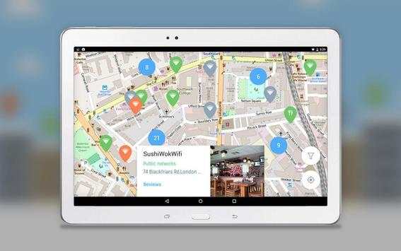WiFi London: Free WiFi map screenshot 7