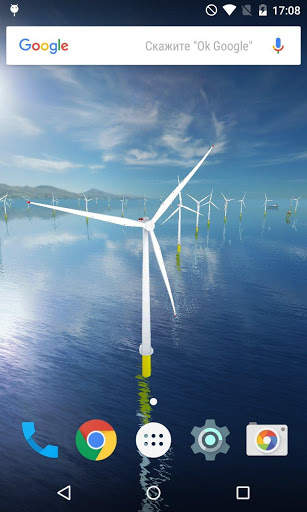 Coastal Wind Farm 3D Live Wallpaper screenshot 1