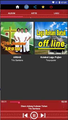 Lagu Rohani Kristen Batak Offline screenshot 1