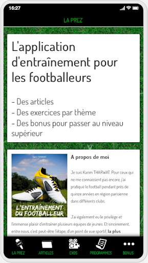 L'Entrainement du Footballeur screenshot 1