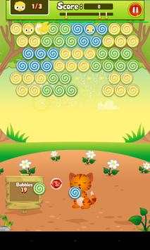 Cat Shooting Candy Bubble Game screenshot 2