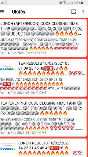 Uk49s Lunchtime Results & Teatime Results screenshot 2