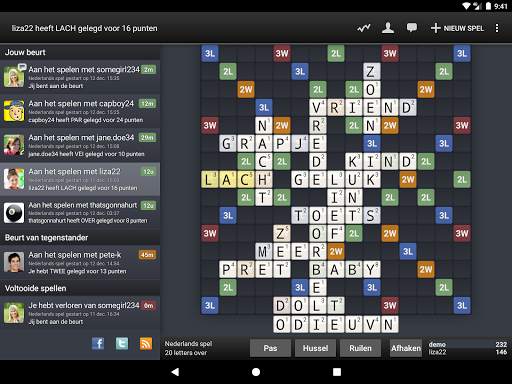 Wordfeud screenshot 1
