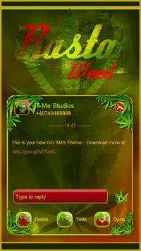 Rasta Weed SMS Theme screenshot 1