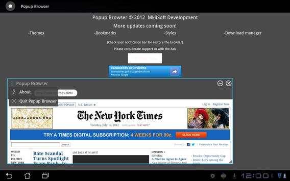 Popup Browser BETA screenshot 7