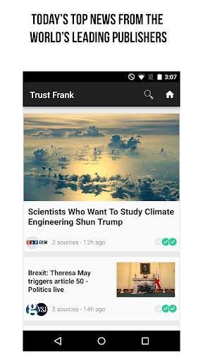 Trust Frank - Trusted Breaking News screenshot 1