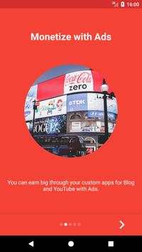 AppixNow: Turn your Blog or Youtube Channel to App screenshot 1