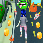 Subway Lady Bug And Cat Run icon