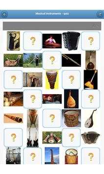 Musical instruments - quiz screenshot 9