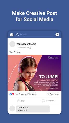Social Media Post Maker: Graphic Design Ad Poster screenshot 5