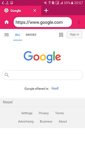 New Nepali browser screenshot 1