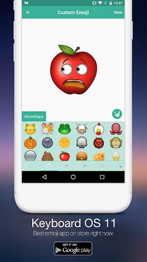 Keyboard OS 11: Keyboard Emojis, Stickers, Theme screenshot 2