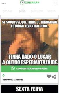 Zueirapp Zueiras para WhatsApp screenshot 1