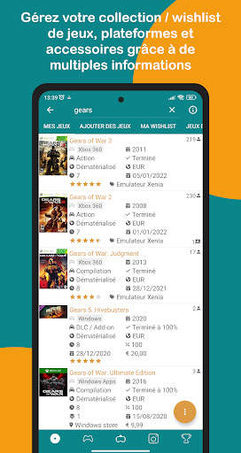 MyGameDB - Jeux Vidéo Tracker screenshot 1