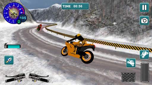 Snow Bike Motocross Racing - Mountain Driving screenshot 6