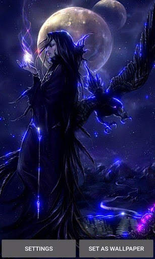 Night Witch Live Wallpaper screenshot 1