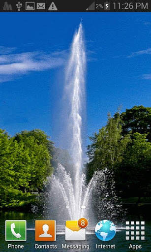 Lake Fountain Live Wallpaper screenshot 2