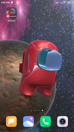Among us 3d: live wallpapers for Android. Impostor screenshot 2