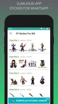 FF Sticker For  WA Offline screenshot 1