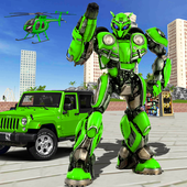 Flying Robot Car War Transform Fight - Robot Game icon