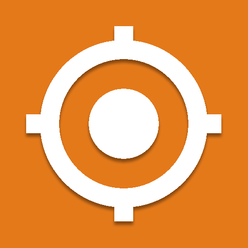 Localize GPS - map, coordinates and altimeter icon
