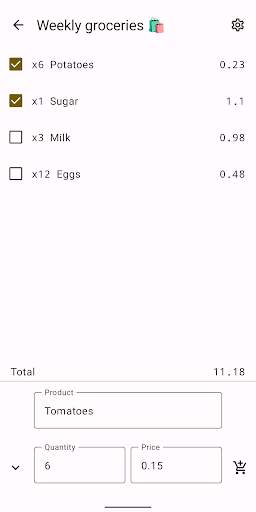 Shopping Cart screenshot 2